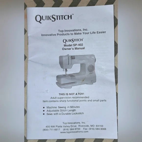 SEW PRO Quick Stitch Sewing Machine VGUC - Picture 14 of 15
